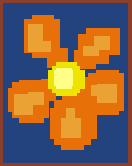 FNaF4 - Minijuegos (Póster de flor naranja)