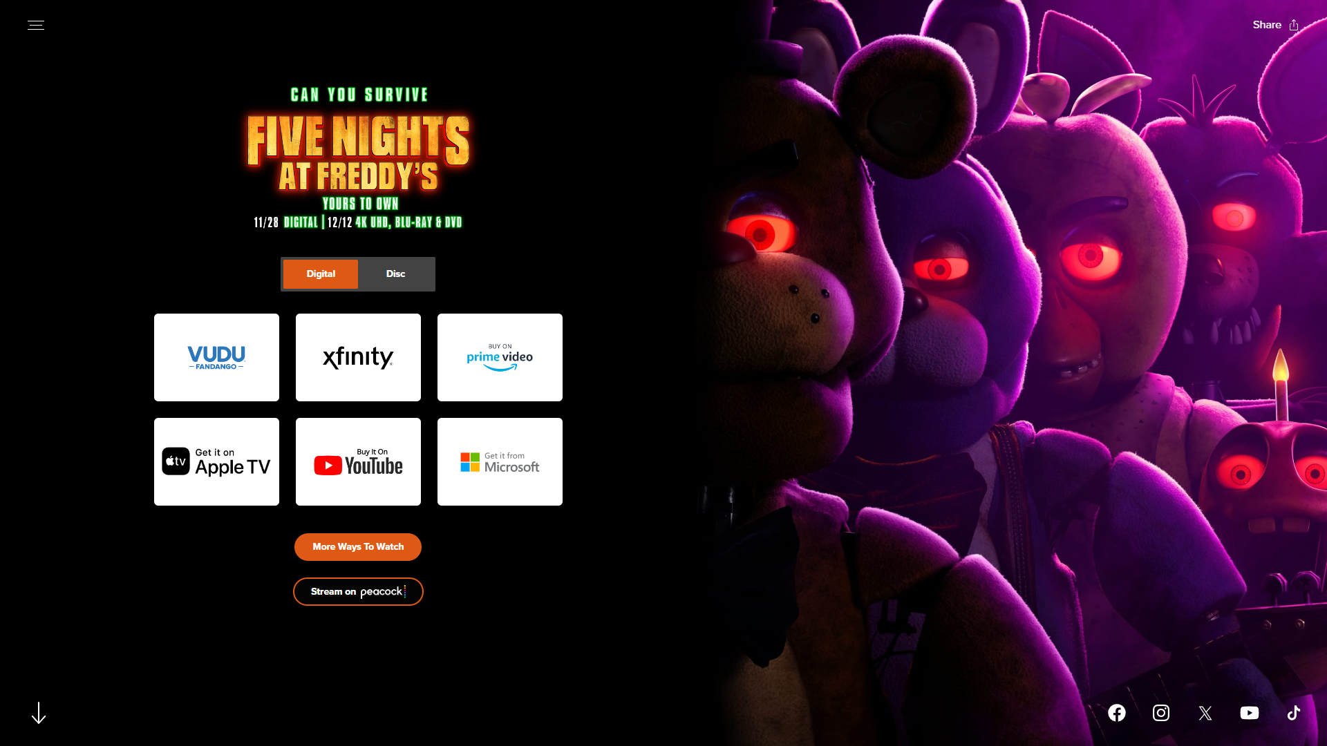 Five Nights At Freddy_s Official Movie Poster Poster for Sale by  PopularCultured