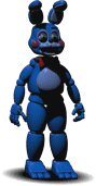 Figurine of Toy Bonnie. It replaces the guitar holding version in the current mobile and console ports.