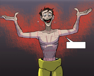 William's scarred body as depicted in the TSE Graphic Novel.