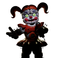 Circus Baby's render during the loading screen.