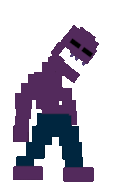 Michael Afton twitching, animated.