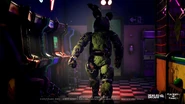 A screenshot of The Animatronic walking though the arcade.