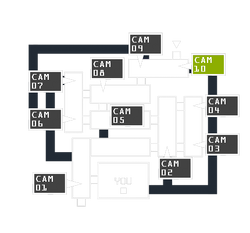 Five nights at freddy's security camera map