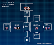Mapa Circus Baby's Entertainment and Rental