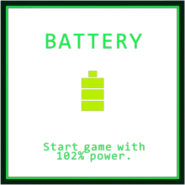 Power-Up para comenzar con 102% de Energía.