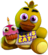 The purchasable Chica plushie, available as an in-game add-on in the Android version from Five Nights at Freddy's.