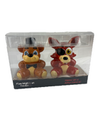 Foxy and Freddy salt and pepper shaker set.
