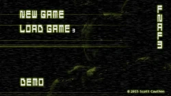 The demo's menu screen.