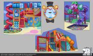 Concept Art for the Slides within the Play Area