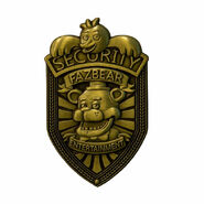 Freddy on the Bronze Security Badge by Sanshee.