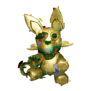 The collectible Golden AR Foxy plush