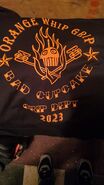A crew T-shirt with Mr. Cupcake on it.