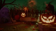 Grimm Foxy passing through the core field in Steel Wool's Halloween 2025 ambience video.