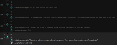 The Unused Fredbear text as seen in the game.