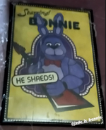 A close up of the Bonnie poster.