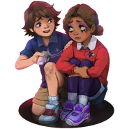 Gregory comforting a saddened Cassie.