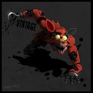 Official fanart of Withered Foxy by PinkyPills.