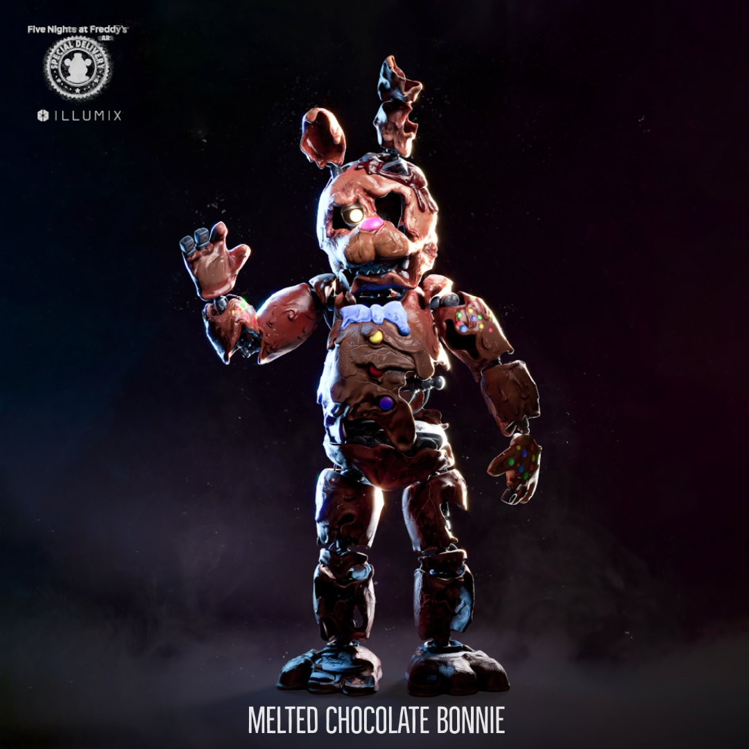 Melted Chocolate Bonnie Freddy Fazbears Pizza Wiki Fandom