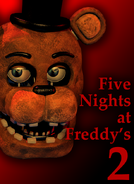 Withered Freddy in the indieDB box art for Five Nights at Freddy's 2.