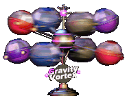Helpy falling off from the ride after losing the "Gravity Vortex" minigame, animated.
