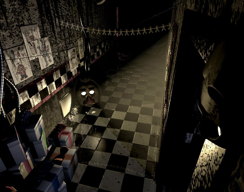 Five Nights At Freddy's Phantom Balloon Boy w/ Office Hallway
