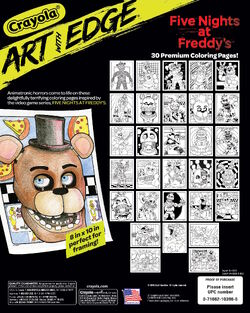 Print nightmare fredbear scary fnaf coloring pages