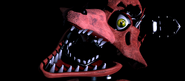 Withered Foxy in the background of the last part of the minigame of Foxy.EXE.