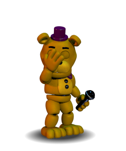 Fnafhelpwanted unwithered fredbear (golden freddy) by Meshal1899