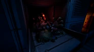 Recovery Team 012 stuffed inside a machine.