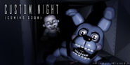 Bon-Bon in a teaser for the game's Custom Night, along with Bidybab.