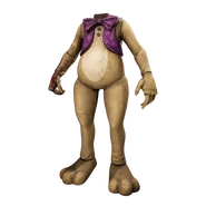"Fetching Vest" body cosmetic icon. He was torn apart and reassembled by various beta testers throughout development.