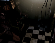 Springtraps erste Position, mit ausgeschalteten Licht.