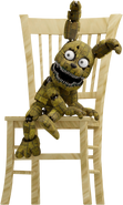 One of Plushtrap's poses when descending from his chair.