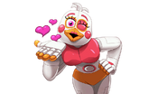 Funtime Chica posando para la cámara. (Pose 2)