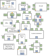 Map of the Pizza Party level