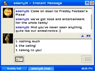 Freddy Fazbear's profile picture from Emily is Away.