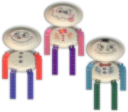 The Paperpals as they are placed.