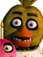 Chica's icon from the Ultimate Custom Night menu.