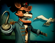 Captain Foxy on the Pirate Ride level icon from the Afraid of the Dark game mode.