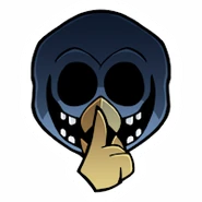 Whimps shush sticker.