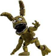 Una de las posibles poses de Plushtrap al acercarse al jugador.