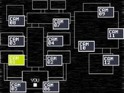 FNAF 1 Camera Map