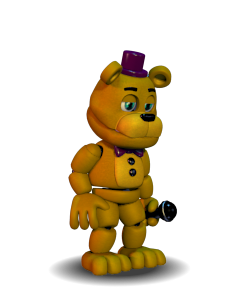 Fnafhelpwanted unwithered fredbear (golden freddy) by Meshal1899