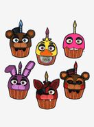Character cupcake pins.