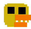 Chica's head.