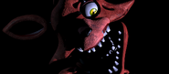 Withered Foxy en la primera etapa, ahora mirando al jugador.