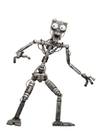 Una de las posibles poses de Bare Endo al espiar al jugador.