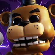 A Discord server icon of Freddy Fazbear.