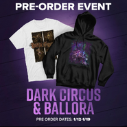 Grafika promocyjna koszulek Dark Circus